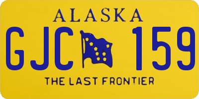 AK license plate GJC159