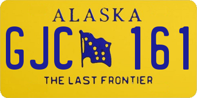 AK license plate GJC161