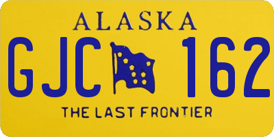 AK license plate GJC162