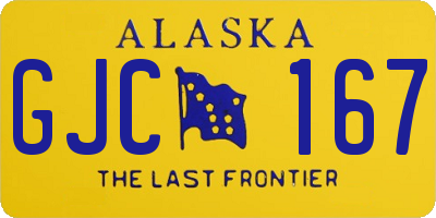 AK license plate GJC167