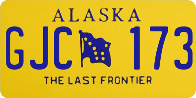 AK license plate GJC173