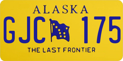 AK license plate GJC175