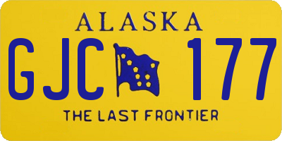 AK license plate GJC177