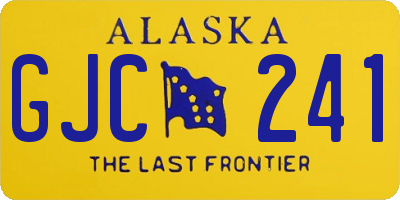 AK license plate GJC241