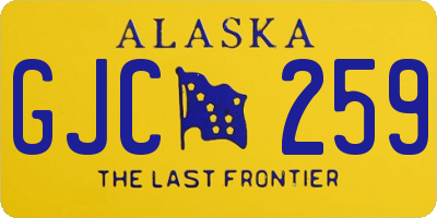 AK license plate GJC259
