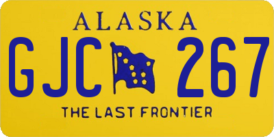 AK license plate GJC267