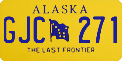 AK license plate GJC271