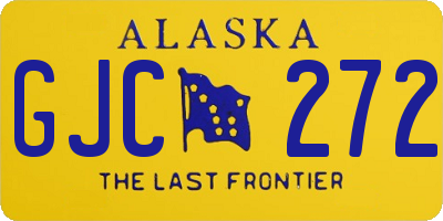 AK license plate GJC272
