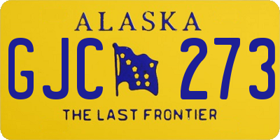 AK license plate GJC273