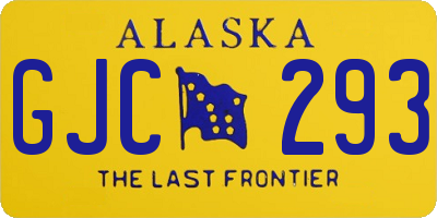 AK license plate GJC293
