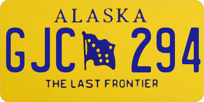 AK license plate GJC294