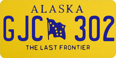 AK license plate GJC302