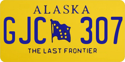 AK license plate GJC307