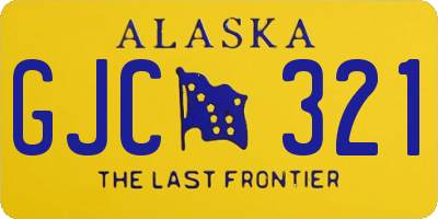 AK license plate GJC321