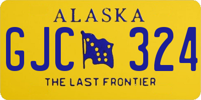 AK license plate GJC324