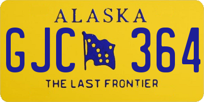 AK license plate GJC364