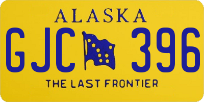 AK license plate GJC396