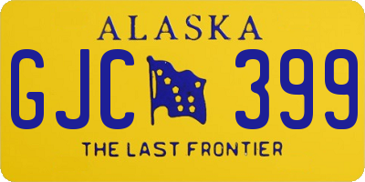 AK license plate GJC399
