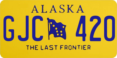 AK license plate GJC420