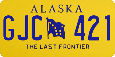 AK license plate GJC421