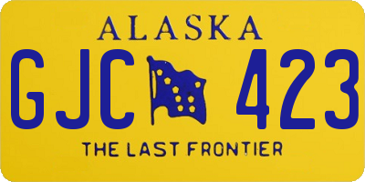AK license plate GJC423