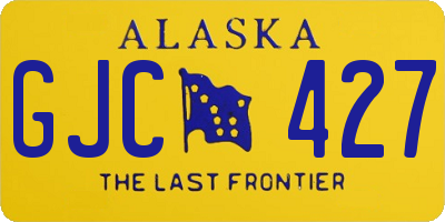 AK license plate GJC427
