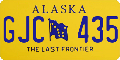 AK license plate GJC435