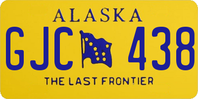 AK license plate GJC438