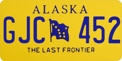AK license plate GJC452
