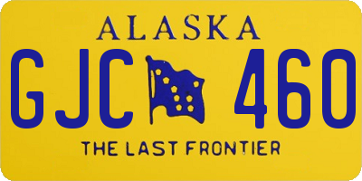 AK license plate GJC460