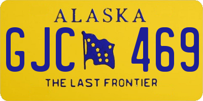 AK license plate GJC469
