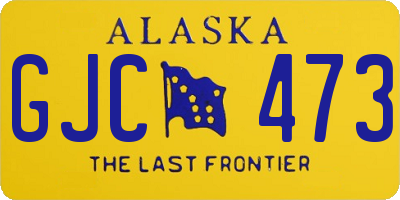 AK license plate GJC473