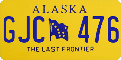 AK license plate GJC476