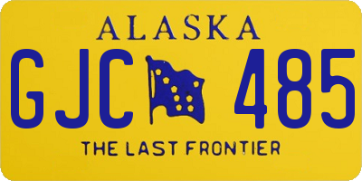 AK license plate GJC485