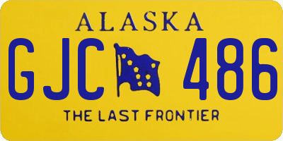 AK license plate GJC486