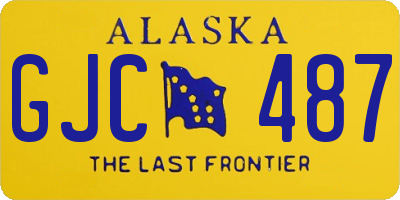 AK license plate GJC487