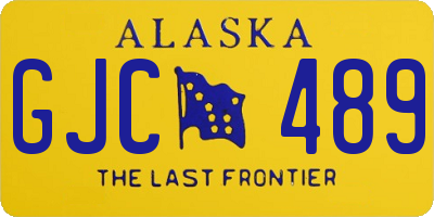 AK license plate GJC489