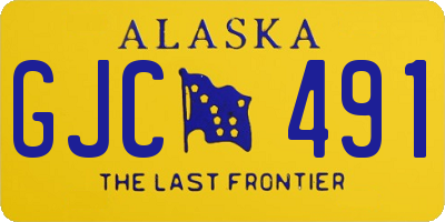 AK license plate GJC491