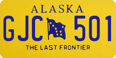AK license plate GJC501