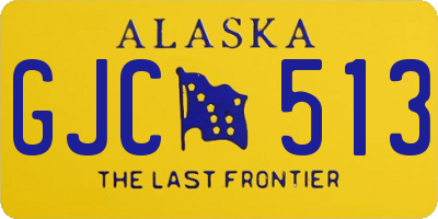 AK license plate GJC513