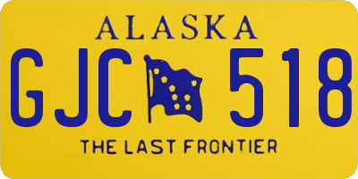 AK license plate GJC518