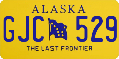 AK license plate GJC529