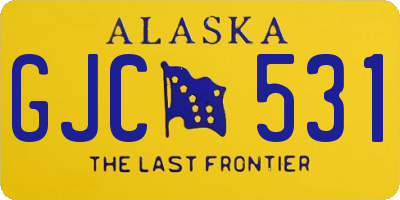 AK license plate GJC531