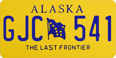 AK license plate GJC541