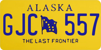 AK license plate GJC557