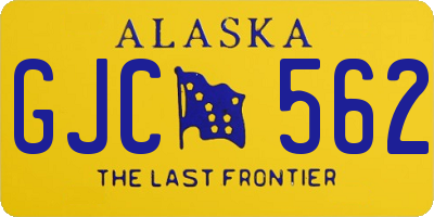 AK license plate GJC562