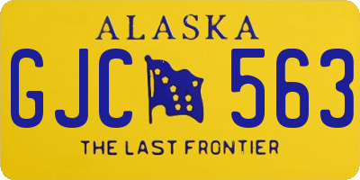 AK license plate GJC563