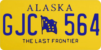 AK license plate GJC564
