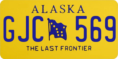 AK license plate GJC569