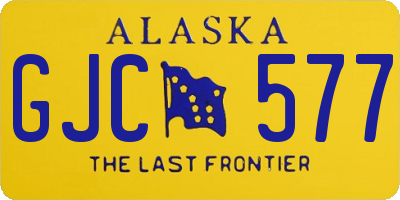 AK license plate GJC577